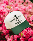 Weekend At The Links Essential Snapback // Cream & Green