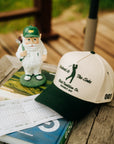 Weekend At The Links Essential Snapback // Cream & Green