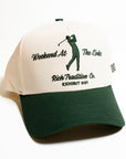 Weekend At The Links Essential Snapback // Cream & Green