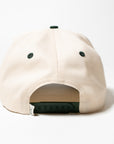 Weekend At The Links Essential Snapback // Cream & Green