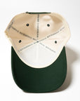 Weekend At The Links Essential Snapback // Cream & Green