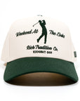 Weekend At The Links Essential Snapback // Cream & Green
